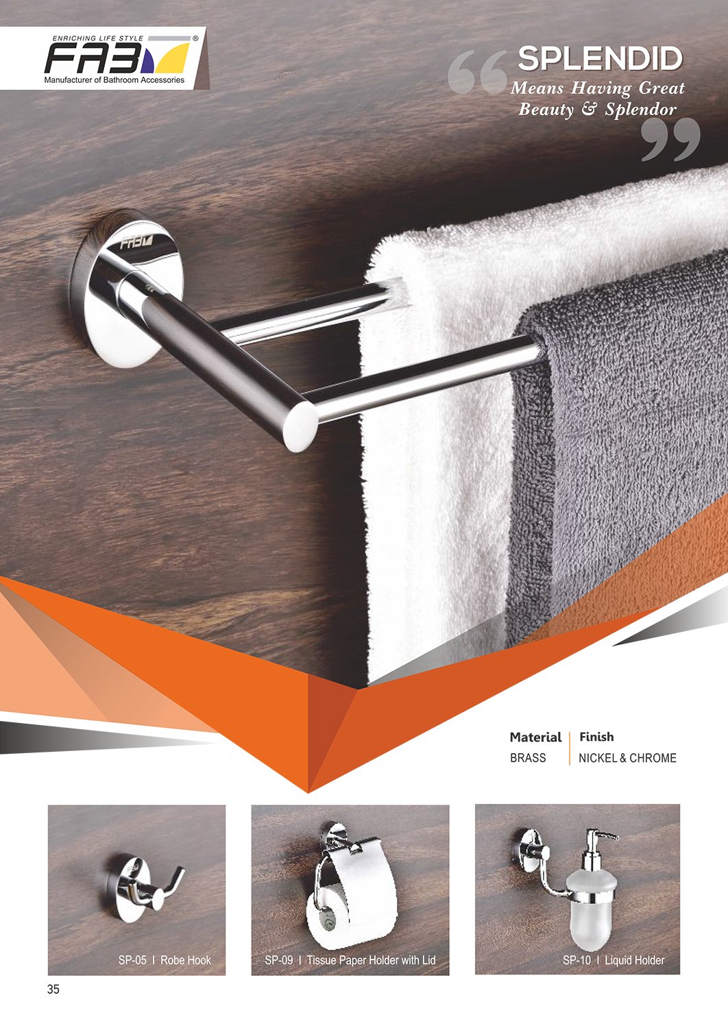 Brass Bathroom Set 
